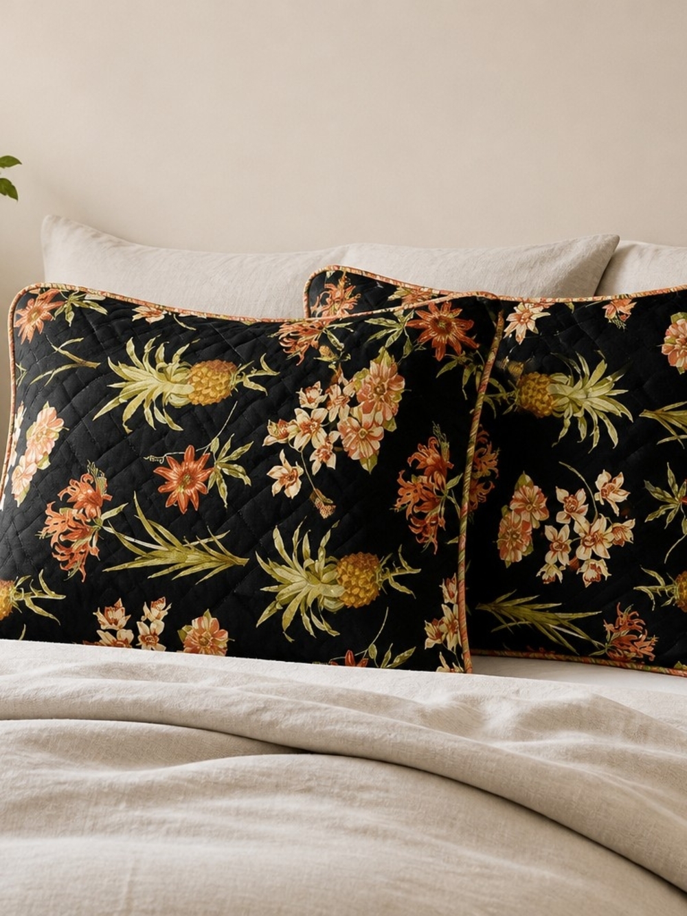 Waverly Floral Pillow Shams Set Of Two